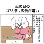 母の日のゴリ押し広告が嫌い